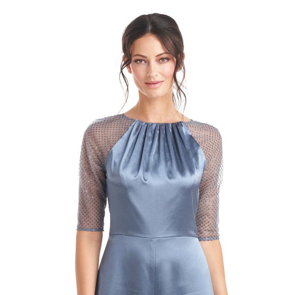 JS Collections Leila Raglan Sleeve‎ Jumpsuit in Aegean Blue Size 8 - Picture 4 of 5